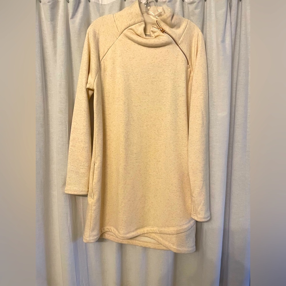 Cozy , cream colored casual dress from Athleta